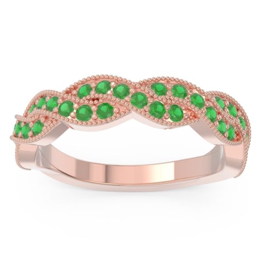 Half Eternity Milgrain Pave Tantvaya Band