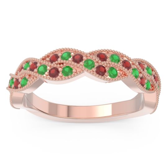 Half Eternity Milgrain Pave Tantvaya Band