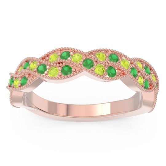 Half Eternity Milgrain Pave Tantvaya Band