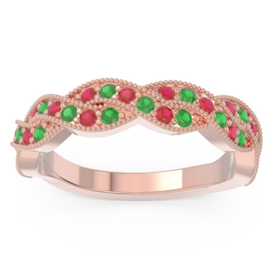 Half Eternity Milgrain Pave Tantvaya Band