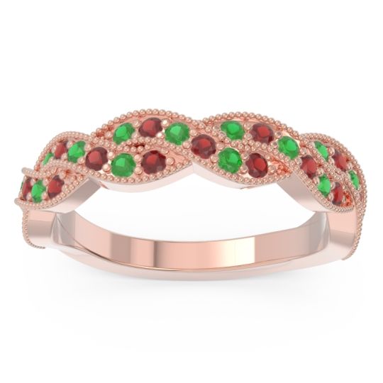 Half Eternity Milgrain Pave Tantvaya Band