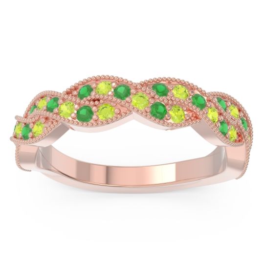 Half Eternity Milgrain Pave Tantvaya Band