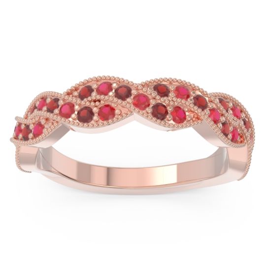 Half Eternity Milgrain Pave Tantvaya Band