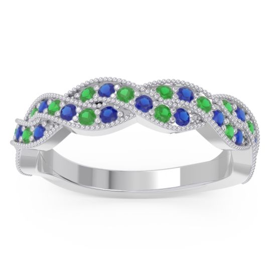 Half Eternity Milgrain Pave Tantvaya Band