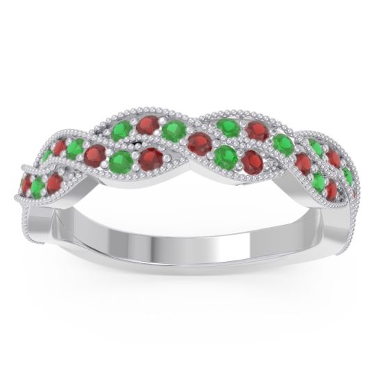 Half Eternity Milgrain Pave Tantvaya Band