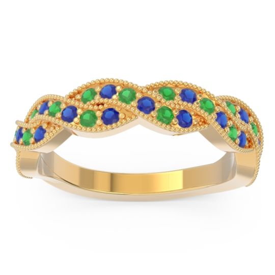 Half Eternity Milgrain Pave Tantvaya Band