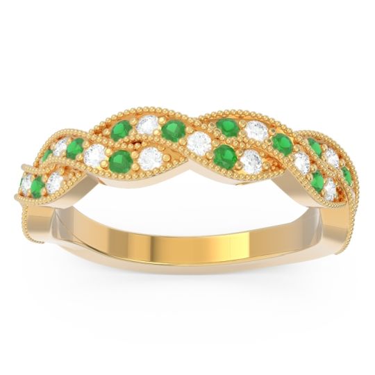 Half Eternity Milgrain Pave Tantvaya Band