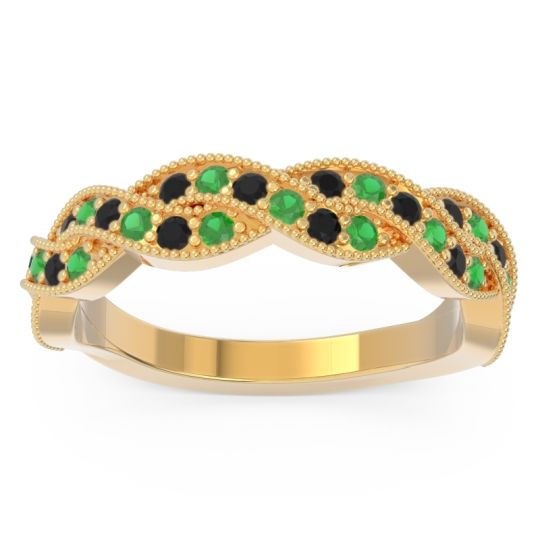 Half Eternity Milgrain Pave Tantvaya Band