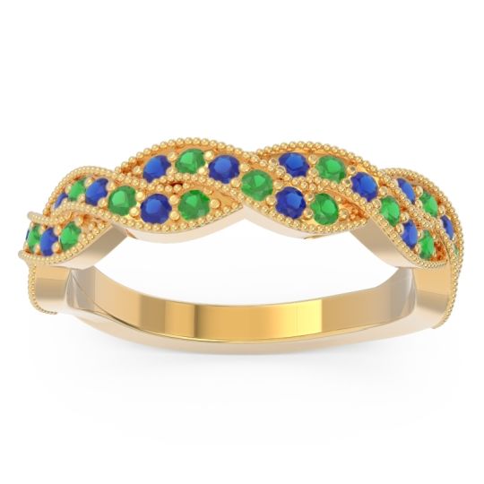 Half Eternity Milgrain Pave Tantvaya Band