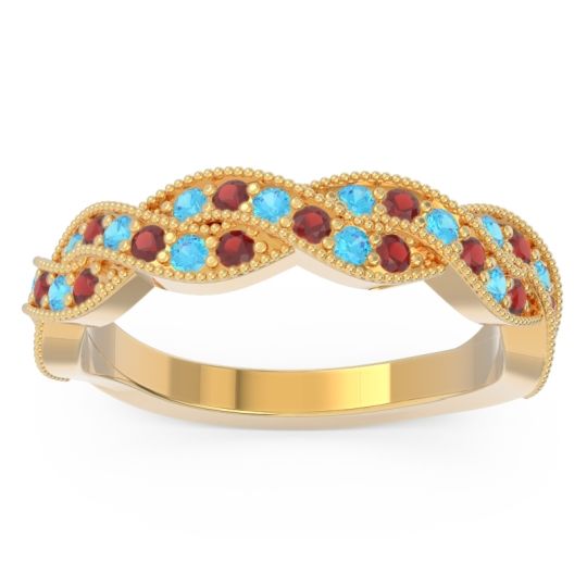 Half Eternity Milgrain Pave Tantvaya Band
