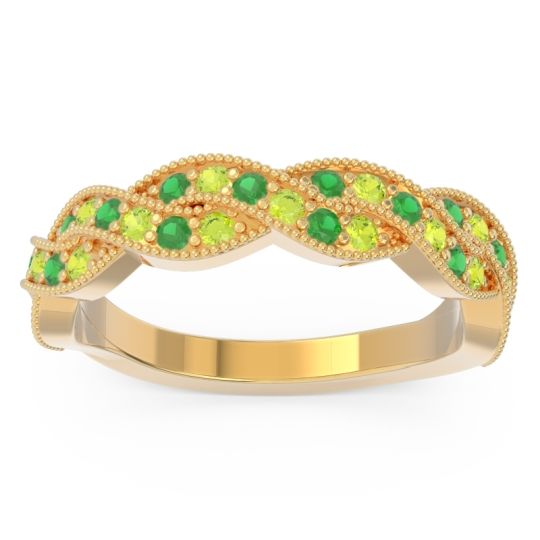 Half Eternity Milgrain Pave Tantvaya Band