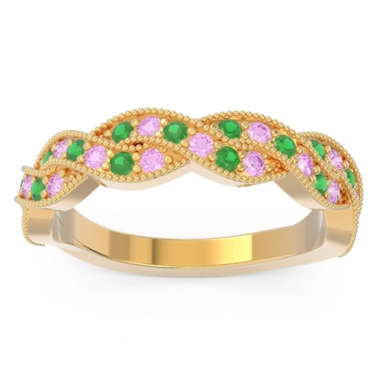 Half Eternity Milgrain Pave Tantvaya Band