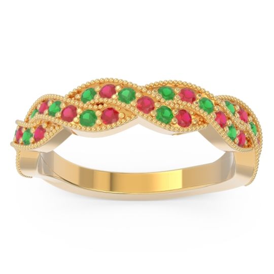 Half Eternity Milgrain Pave Tantvaya Band