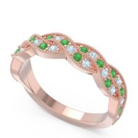 Half Eternity Milgrain Pave Tantvaya Band