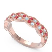 Half Eternity Milgrain Pave Tantvaya Band