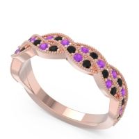 Half Eternity Milgrain Pave Tantvaya Band