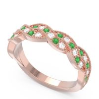 Half Eternity Milgrain Pave Tantvaya Band