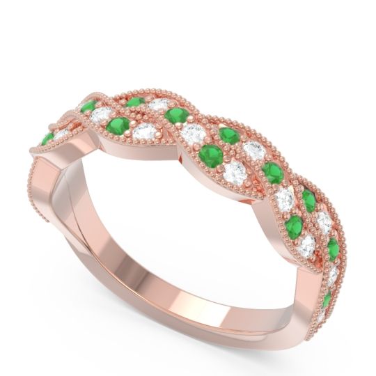 Half Eternity Milgrain Pave Tantvaya Band