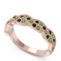 Half Eternity Milgrain Pave Tantvaya Band