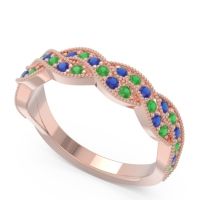 Half Eternity Milgrain Pave Tantvaya Band