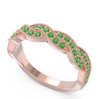 Half Eternity Milgrain Pave Tantvaya Band