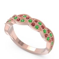 Half Eternity Milgrain Pave Tantvaya Band