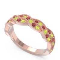Half Eternity Milgrain Pave Tantvaya Band