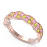 Half Eternity Milgrain Pave Tantvaya Band