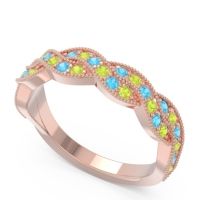 Half Eternity Milgrain Pave Tantvaya Band