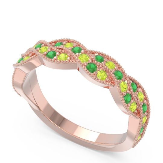 Half Eternity Milgrain Pave Tantvaya Band