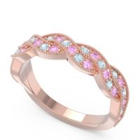 Half Eternity Milgrain Pave Tantvaya Band