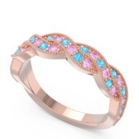 Half Eternity Milgrain Pave Tantvaya Band