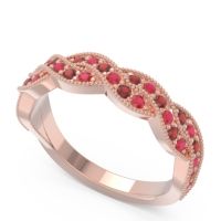 Half Eternity Milgrain Pave Tantvaya Band