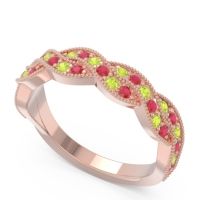 Half Eternity Milgrain Pave Tantvaya Band
