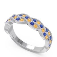 Half Eternity Milgrain Pave Tantvaya Band