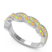 Half Eternity Milgrain Pave Tantvaya Band