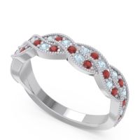 Half Eternity Milgrain Pave Tantvaya Band