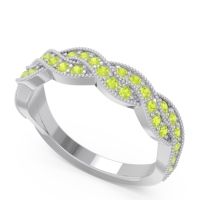 Half Eternity Milgrain Pave Tantvaya Band