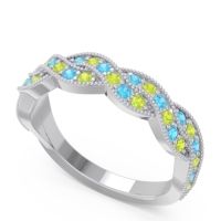 Half Eternity Milgrain Pave Tantvaya Band