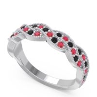 Half Eternity Milgrain Pave Tantvaya Band