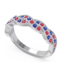 Half Eternity Milgrain Pave Tantvaya Band