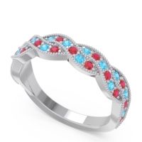 Half Eternity Milgrain Pave Tantvaya Band