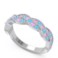 Half Eternity Milgrain Pave Tantvaya Band