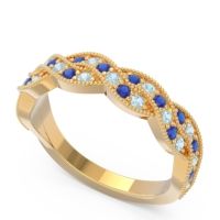Half Eternity Milgrain Pave Tantvaya Band