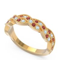 Half Eternity Milgrain Pave Tantvaya Band