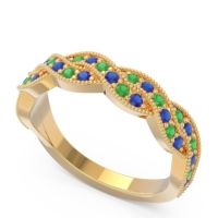Half Eternity Milgrain Pave Tantvaya Band