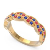 Half Eternity Milgrain Pave Tantvaya Band