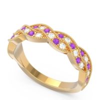 Half Eternity Milgrain Pave Tantvaya Band