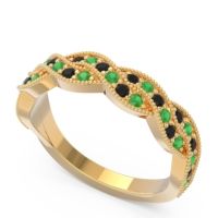 Half Eternity Milgrain Pave Tantvaya Band