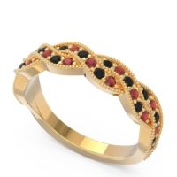 Half Eternity Milgrain Pave Tantvaya Band